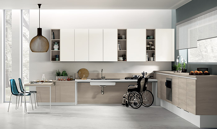 Kitchen models for people with disabilities